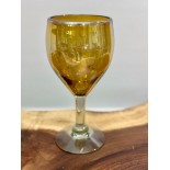 copa vino ambar con lustre